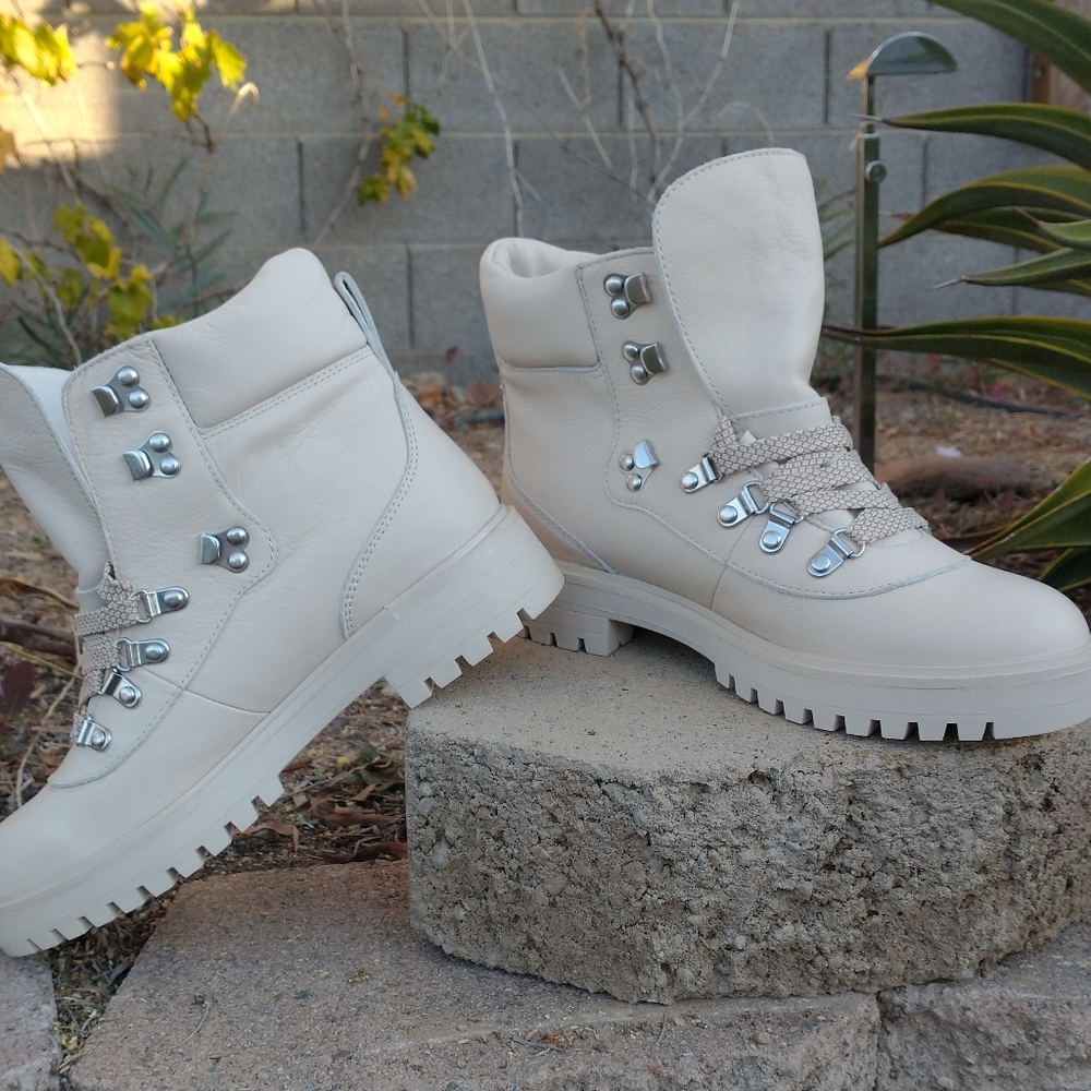 Lightweight leather Nordic boots j crew size 8